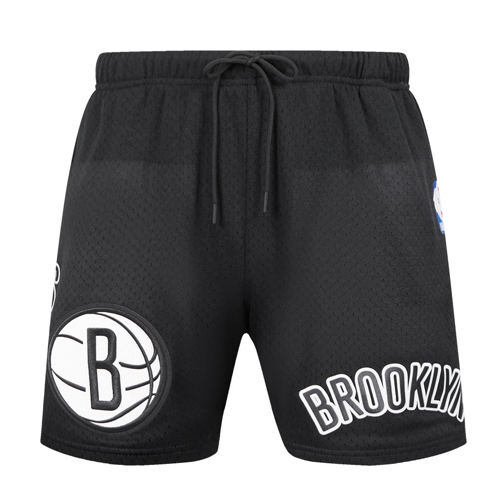 NBA BROOKLYN NETS CLASSIC MEN'S MESH SHORT (BLACK)