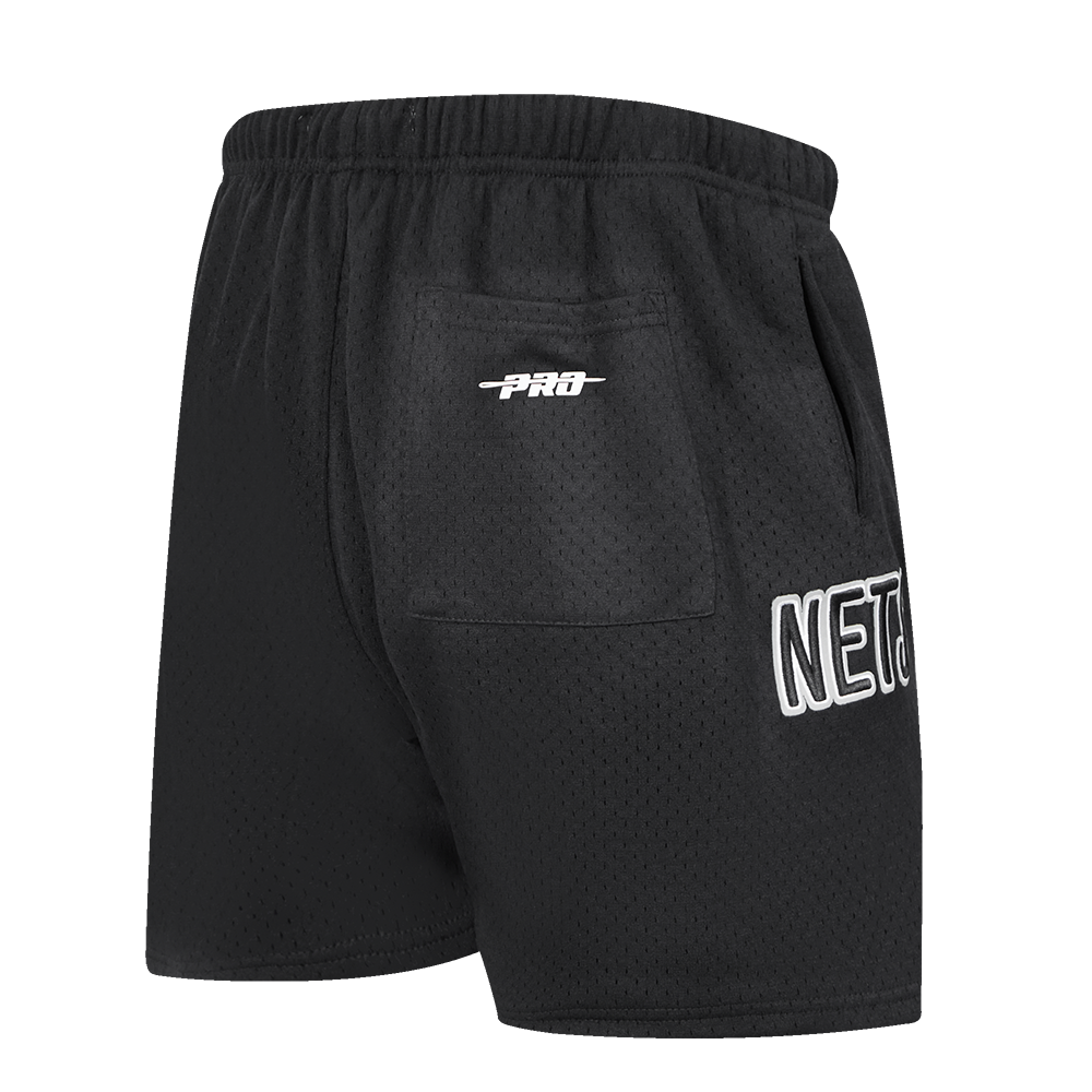 NBA BROOKLYN NETS CLASSIC SHORT EN FILET POUR HOMME (NOIR)