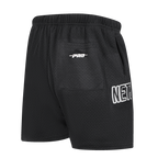 NBA BROOKLYN NETS CLASSIC SHORT EN FILET POUR HOMME (NOIR)