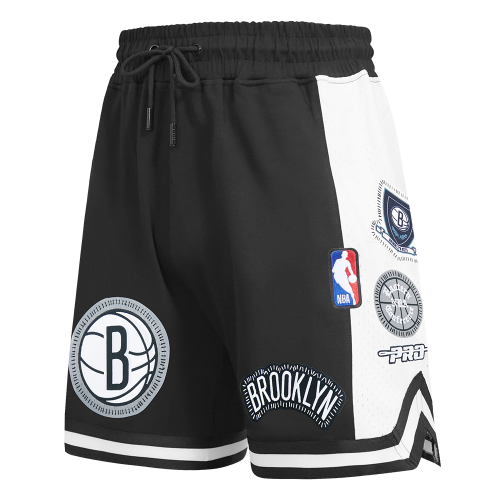 NBA BROOKLYN NETS DIY PICK STITCH SHORT EN MAILLE DOUBLE 2.0 POUR HOMME (NOIR)