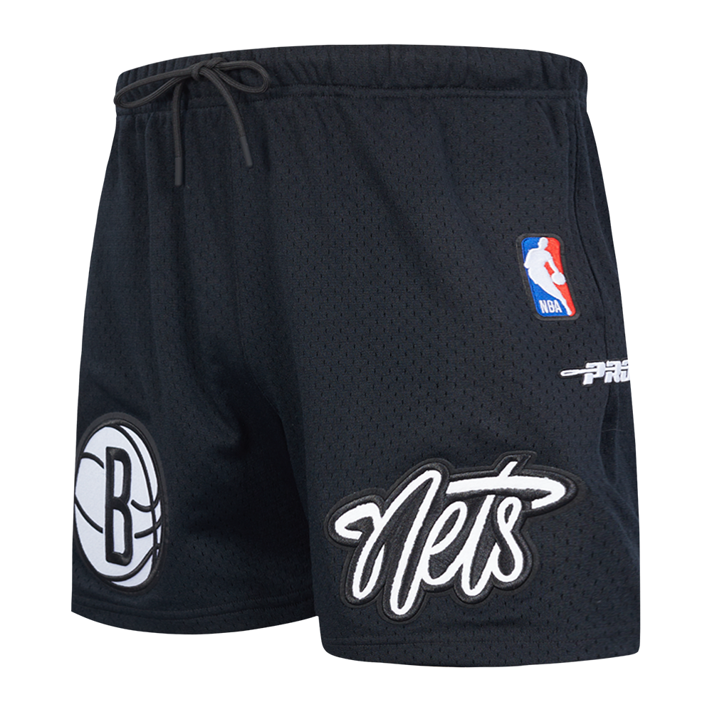 NBA BROOKLYN NETS SOUVENIR MEN'S MESH SHORT (BLACK)
