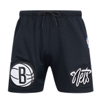 NBA BROOKLYN NETS SOUVENIR MEN'S MESH SHORT (BLACK)