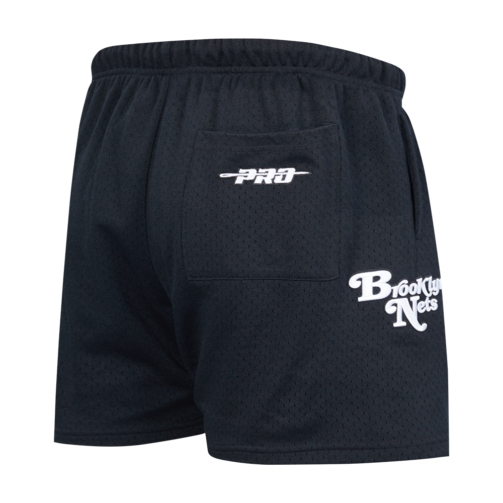 NBA BROOKLYN NETS SOUVENIR MEN'S MESH SHORT (BLACK)
