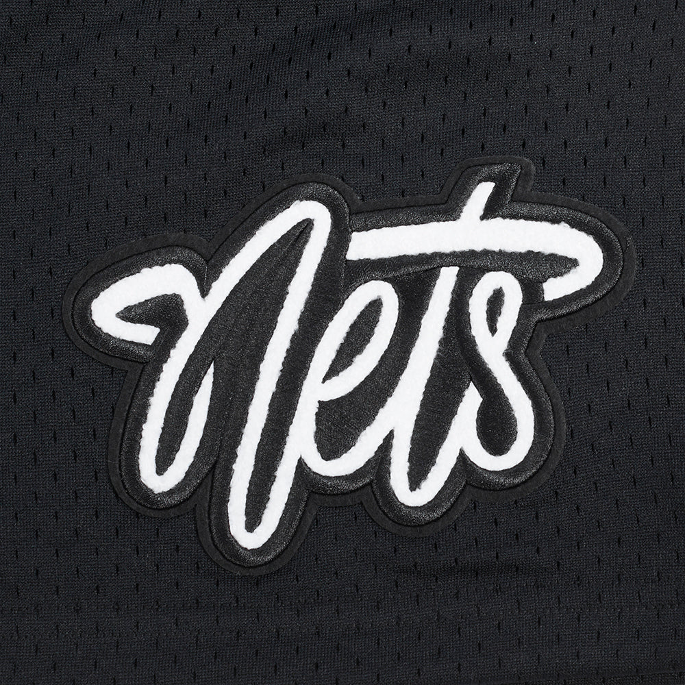 NBA BROOKLYN NETS SOUVENIR MEN'S MESH SHORT (BLACK)