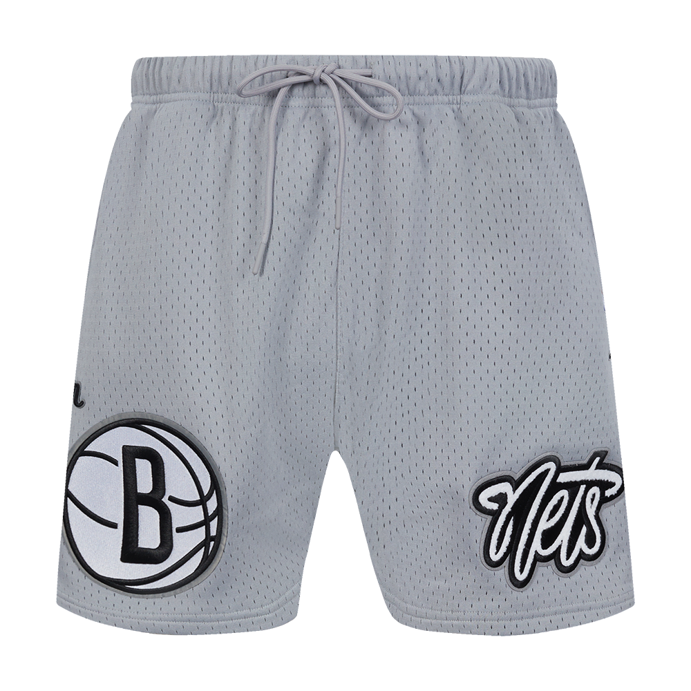 NBA BROOKLYN NETS SOUVENIR MEN'S MESH SHORT (GRAY)