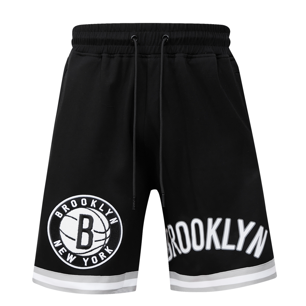 NBA BROOKLYN NETS CLASSIC CHENILLE MEN'S SHORT (BLACK)