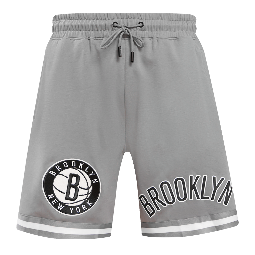 NBA BROOKLYN NETS CLASSIC CHENILLE MEN'S SHORT (GRAY)