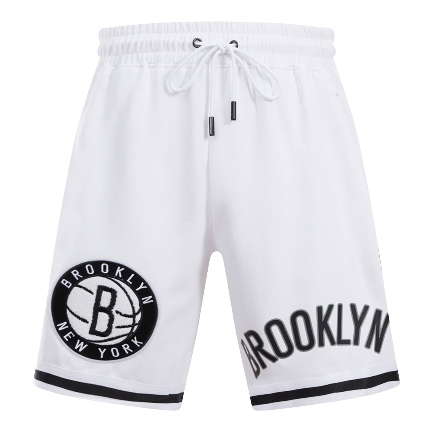 NBA BROOKLYN NETS CLASSIC CHENILLE MEN'S SHORT (WHITE)