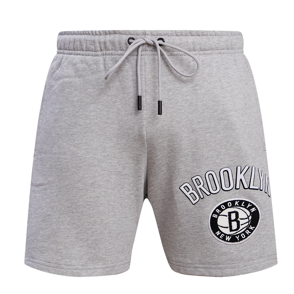 NBA BROOKLYN NETS CLASSIC MEN'S SHORT (HEATHER GREY)