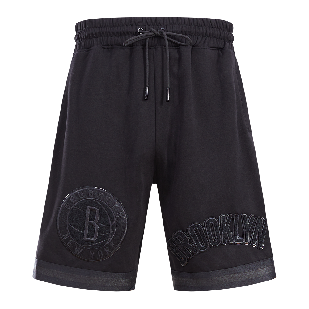 NBA BROOKLYN NETS TRIPLE BLACK PRO TEAM MEN'S SHORT (BLACK)