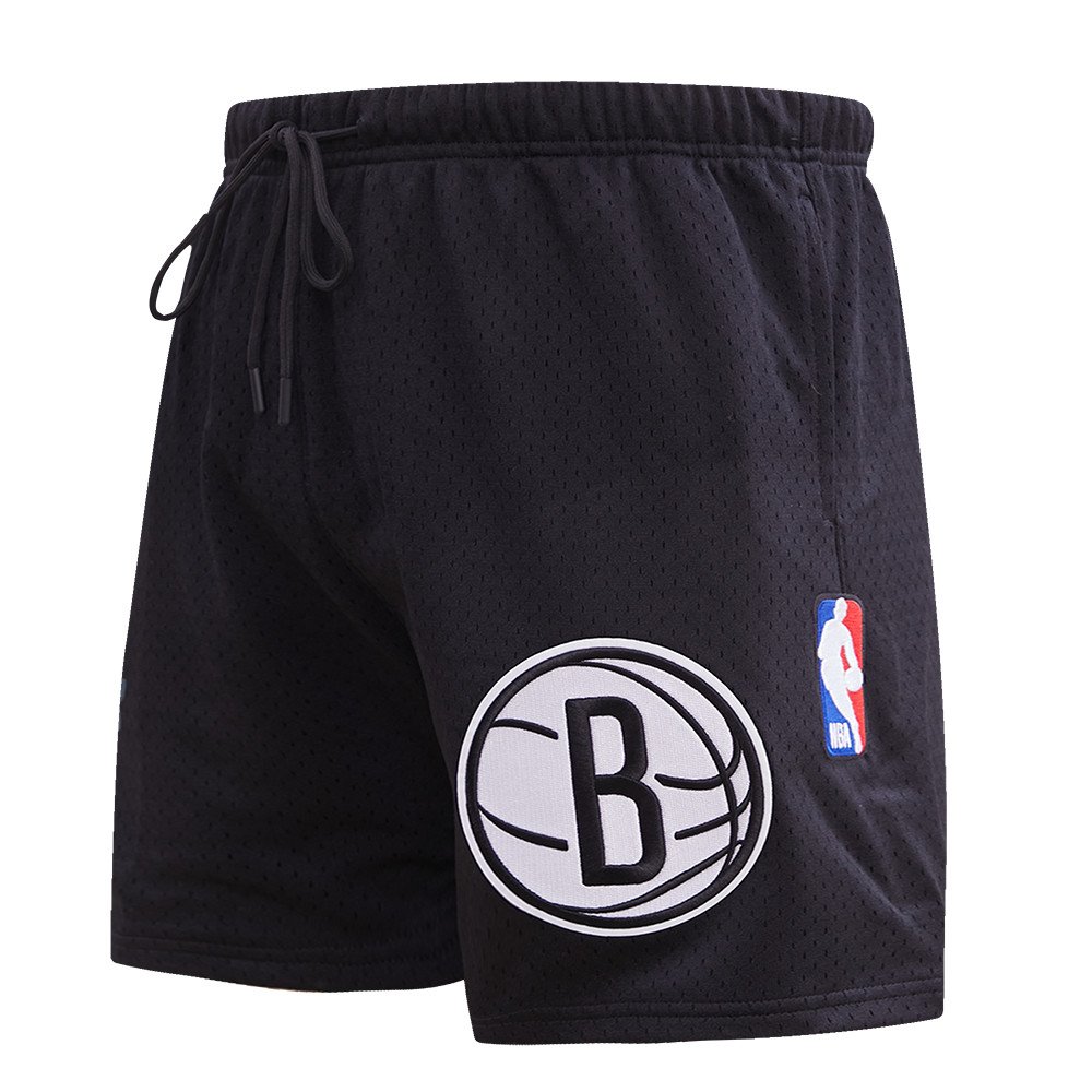 NBA BROOKLYN NETS ROSES MEN'S MESH SHORT (BLACK)