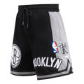 NBA BROOKLYN NETS RETRO CLASSIC SHORT 2.0 POUR HOMME (NOIR/GRIS)