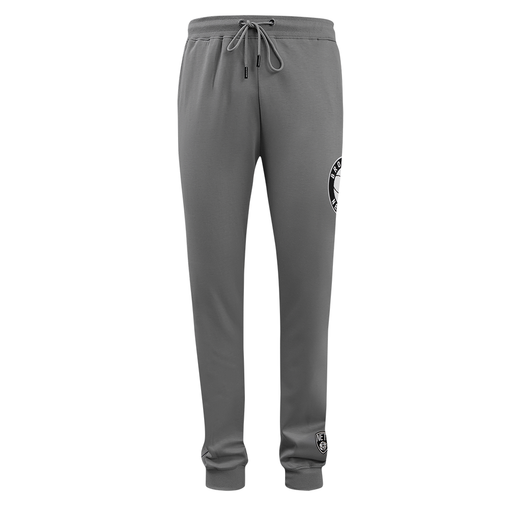 NBA BROOKLYN NETS CLASSIC CHENILLE MEN'S JOGGER (GRAY)