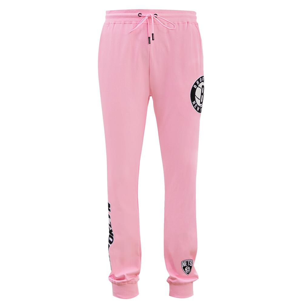 NBA BROOKLYN NETS CLASSIC CHENILLE MEN'S JOGGER (PINK)