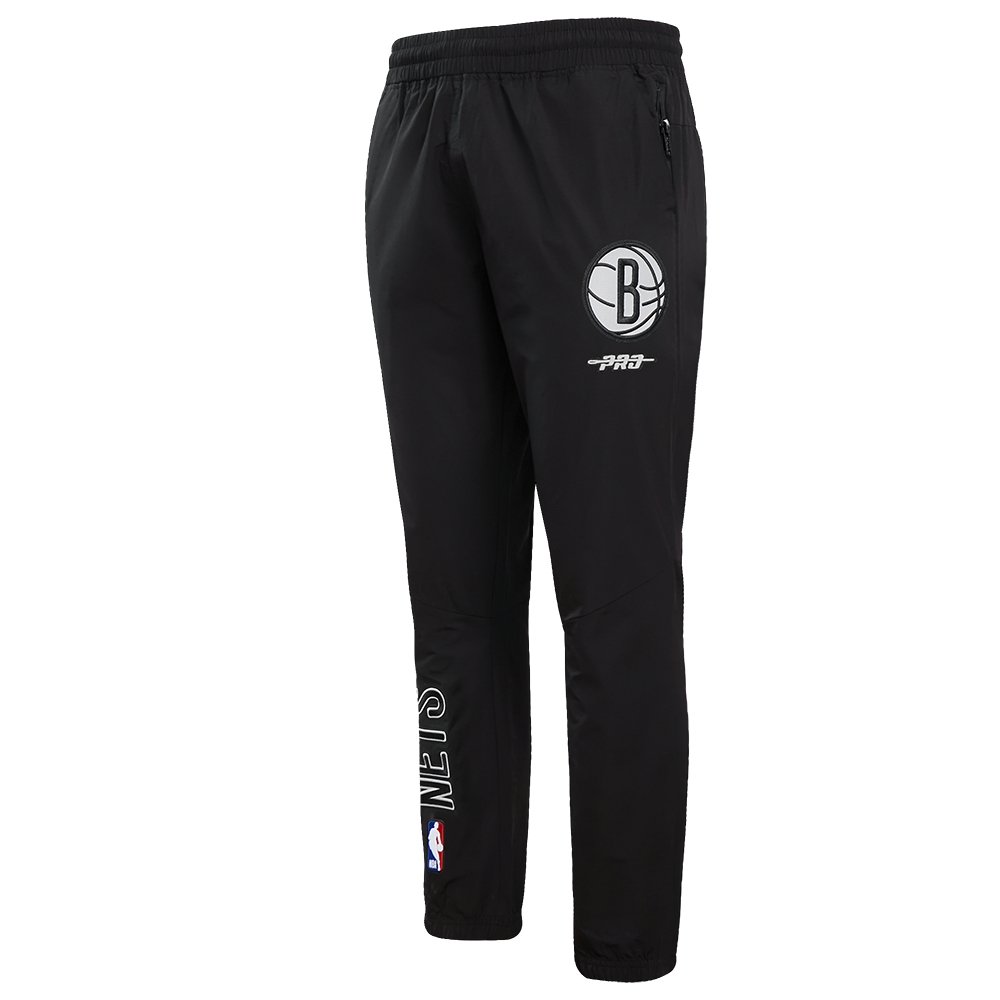 NBA BROOKLYN NETS CLASSIC WIND SUIT PANTALON TISSÉ POUR HOMME (NOIR)
