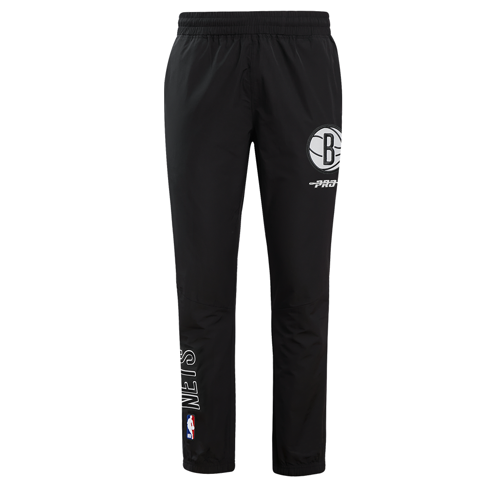 NBA BROOKLYN NETS CLASSIC WIND SUIT PANTALON TISSÉ POUR HOMME (NOIR)