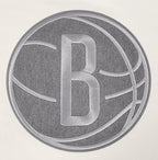 NBA BROOKLYN NETS REVERSE FRENCH TERRY MEN'S DROP SHOULDER FLEECE CREWNECK (EGGSHELL)