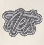 NBA BROOKLYN NETS REVERSE FRENCH TERRY MEN'S DROP SHOULDER FLEECE CREWNECK (EGGSHELL)