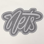 NBA BROOKLYN NETS REVERSE FRENCH TERRY MEN'S DROP SHOULDER FLEECE CREWNECK (EGGSHELL)