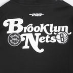 NBA BROOKLYN NETS SOUVENIR CHANDAIL À CAPUCHON EN MOLLETON POUR HOMME (NOIR)