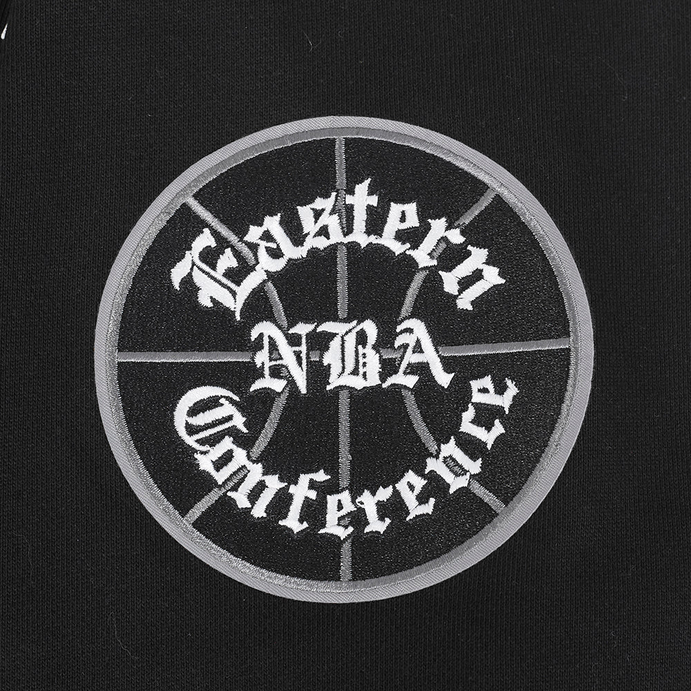 NBA BROOKLYN NETS SOUVENIR CHANDAIL À CAPUCHON EN MOLLETON POUR HOMME (NOIR)