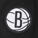 NBA BROOKLYN NETS SOUVENIR CHANDAIL À CAPUCHON EN MOLLETON POUR HOMME (NOIR)