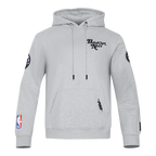 NBA BROOKLYN NETS SOUVENIR MEN'S FLEECE PULLOVER HOODIE (HEATHER GREY)