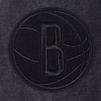 NBA BROOKLYN NETS WASHED CLASSIC MEN'S CREWNECK SWEATSHIRT (WASHED BLACK)