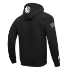 NBA BROOKLYN NETS CITY ARCH MEN'S FLC PO HOODIE (BLACK)