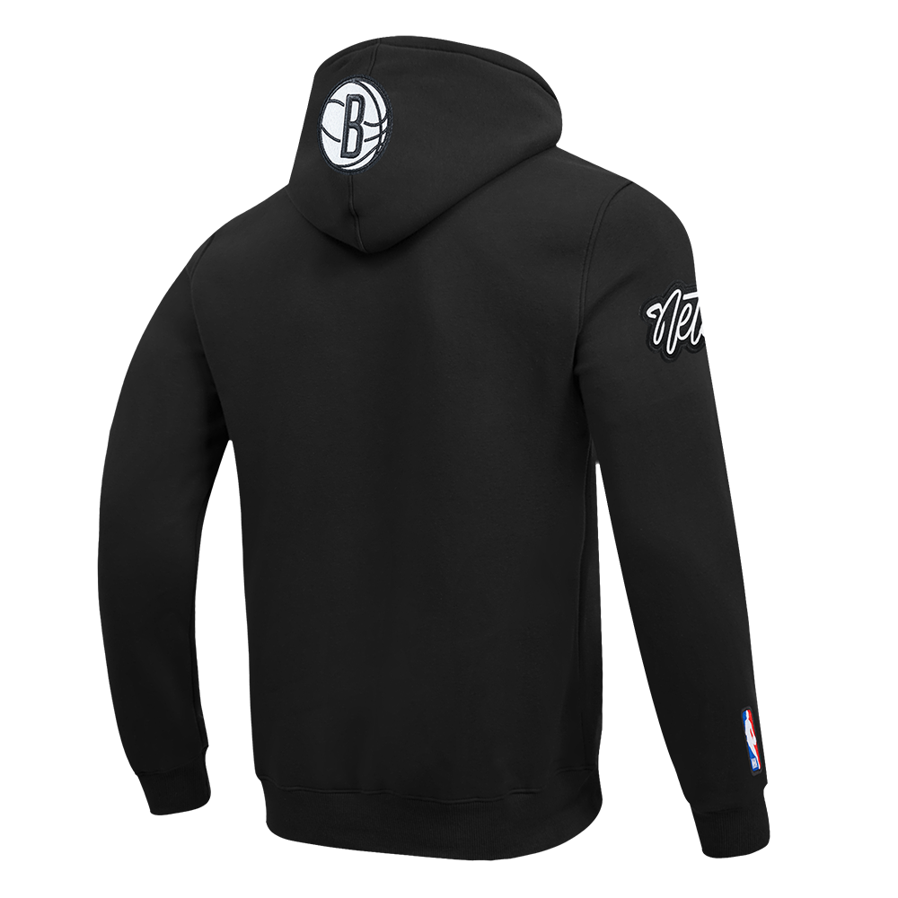NBA BROOKLYN NETS CITY ARCH MEN'S FLC PO HOODIE (BLACK)
