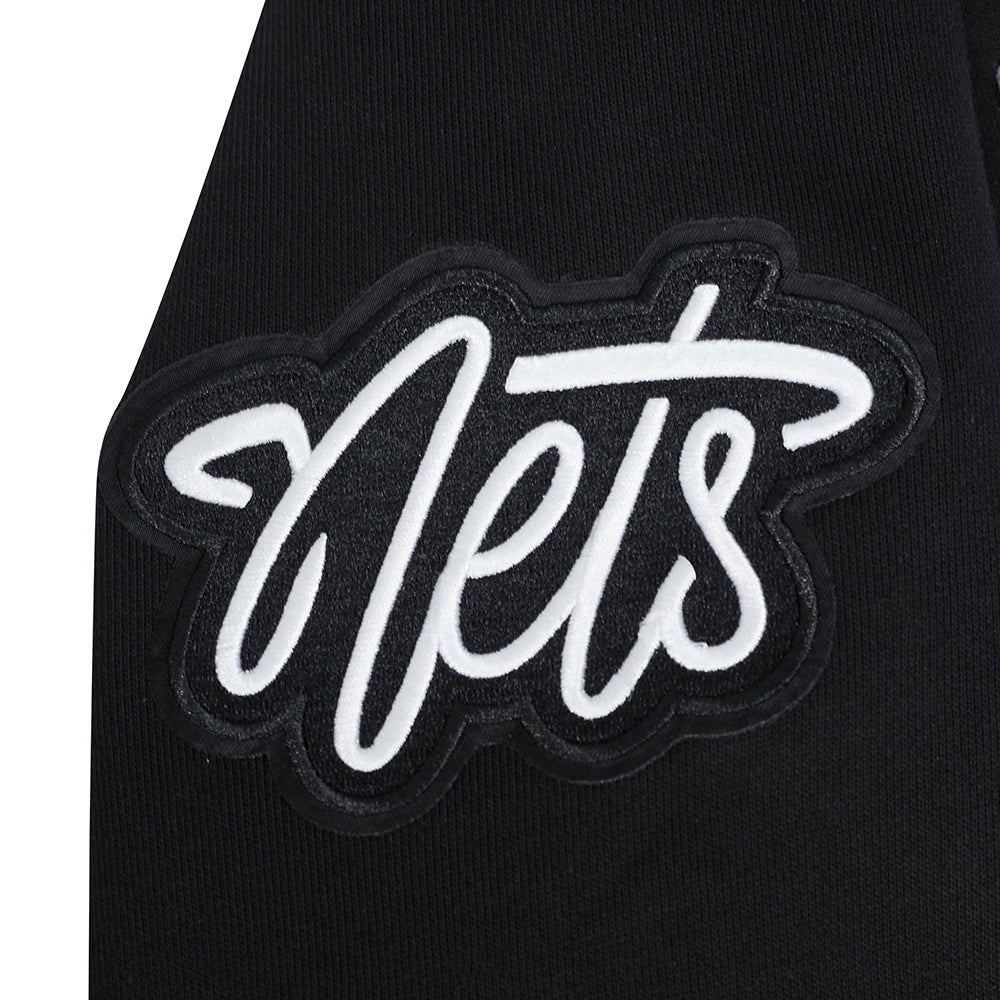 NBA BROOKLYN NETS CITY ARCH MEN'S FLC PO HOODIE (BLACK)