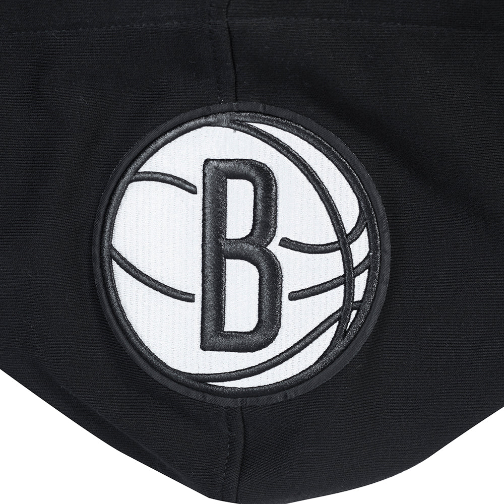 NBA BROOKLYN NETS CITY ARCH MEN'S FLC PO HOODIE (BLACK)