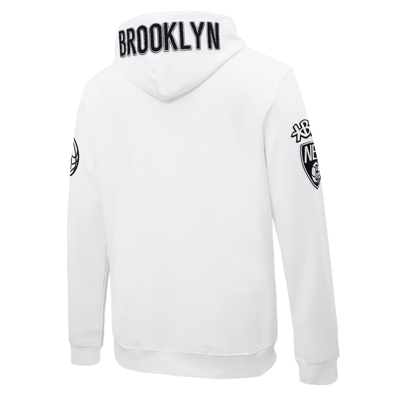 NBA BROOKLYN NETS LOGO HOODIE (WHITE)
