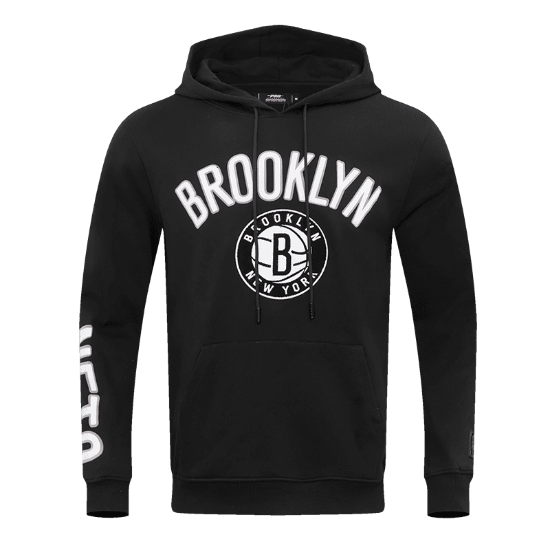 NBA BROOKLYN NETS CLASSIC CHANDAIL À CAPUCHON POUR HOMME (NOIR)