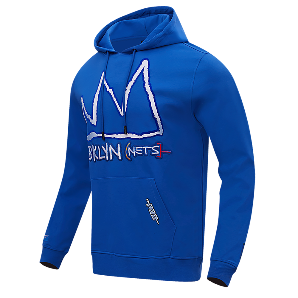 NBA BROOKLYN NETS CITY EDITION DK PO HOODIE (ROYAL BLUE)