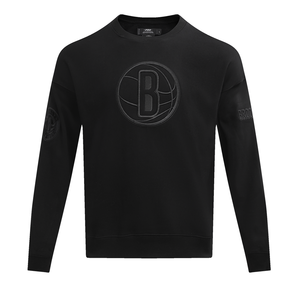 NBA BROOKLYN NETS NEUTRAL CHANDAIL À COL ROND À ÉPAULES TOMBANTES POUR HOMME (NOIR)