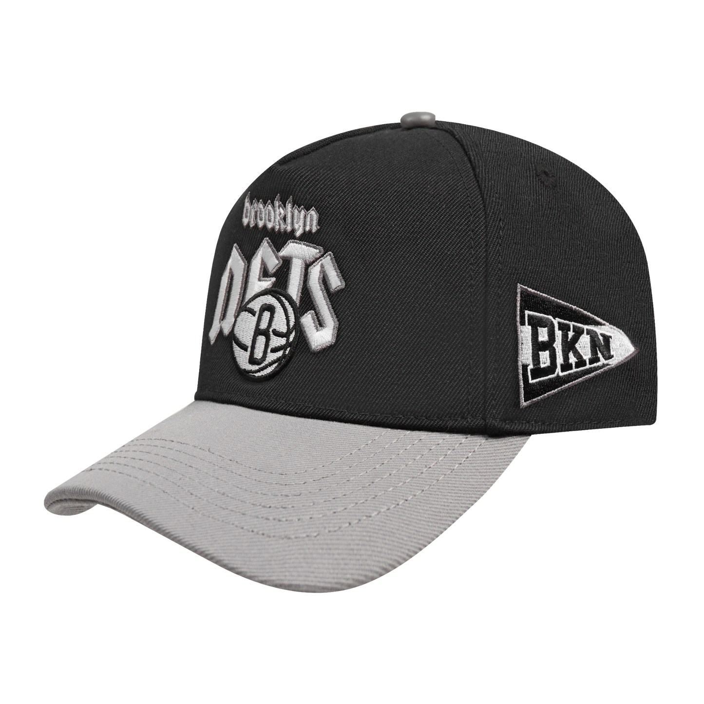 NBA BROOKLYN NETS CITY TOUR ESSENTIAL CURVED VISOR SNAPBACK (BLACK/GRAY)