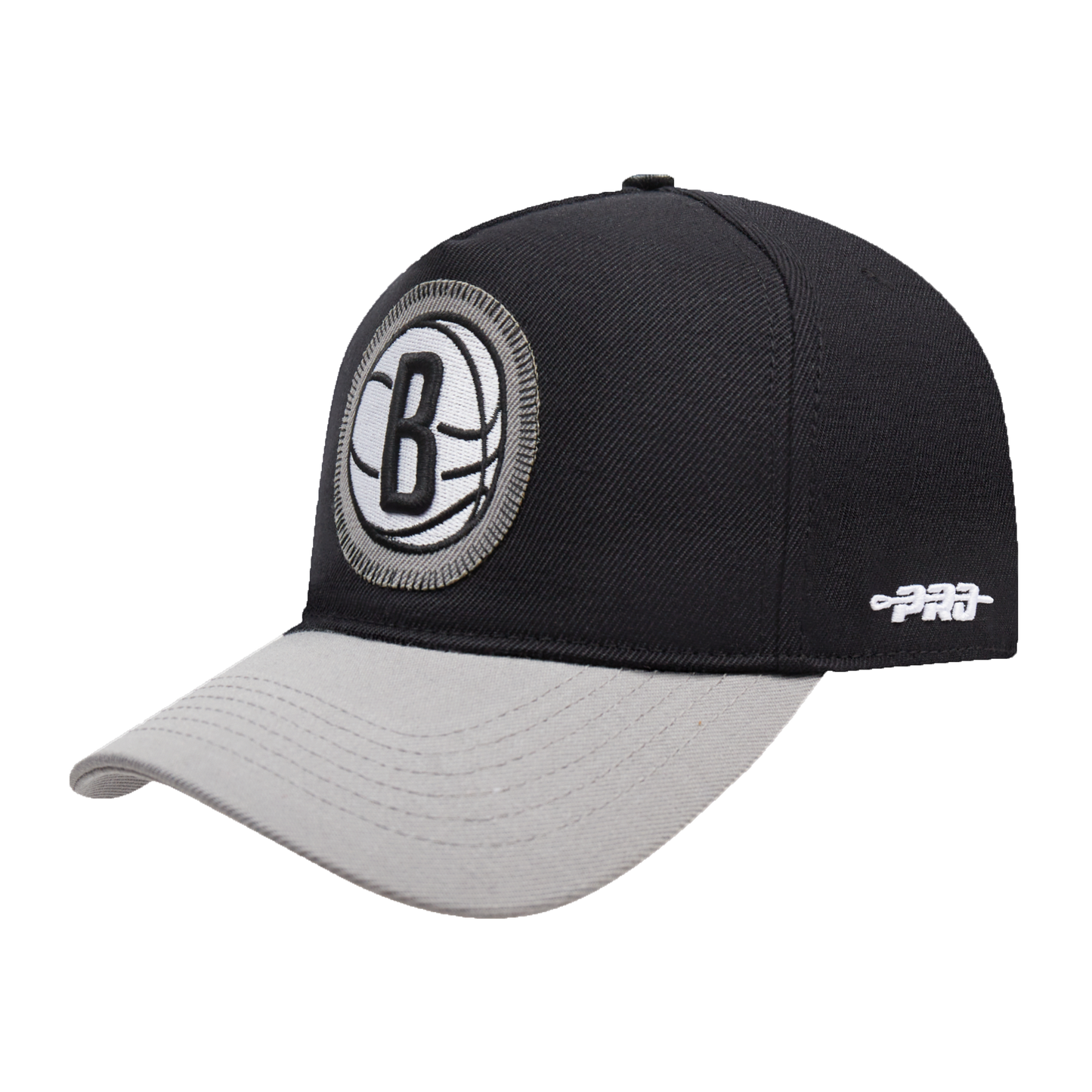 NBA BROOKLYN NETS DIY PICK STITCH PINCH FRONT SNAPBACK HAT (BLACK)