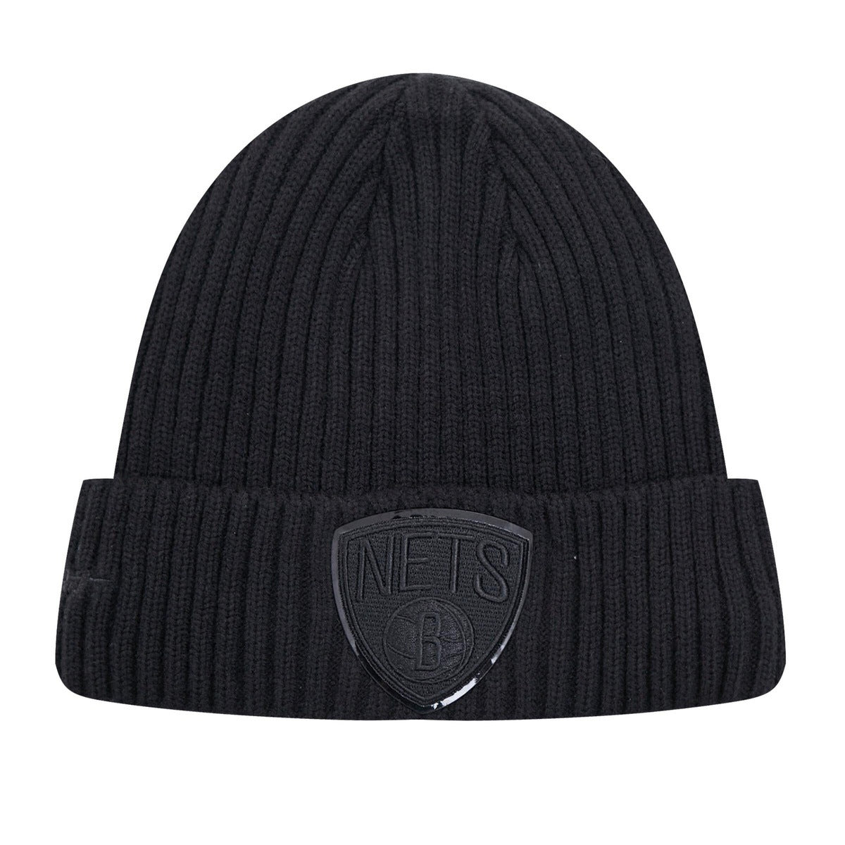 NBA BROOKLYN NETS UNISEX CLASSIC 3BK BEANIE (TRIPLE BLACK)