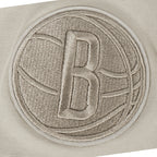 NBA BROOKLYN NETS NEUTRAL WOMEN'S SINGLE JERSEY BOXY TEE (TAUPE)