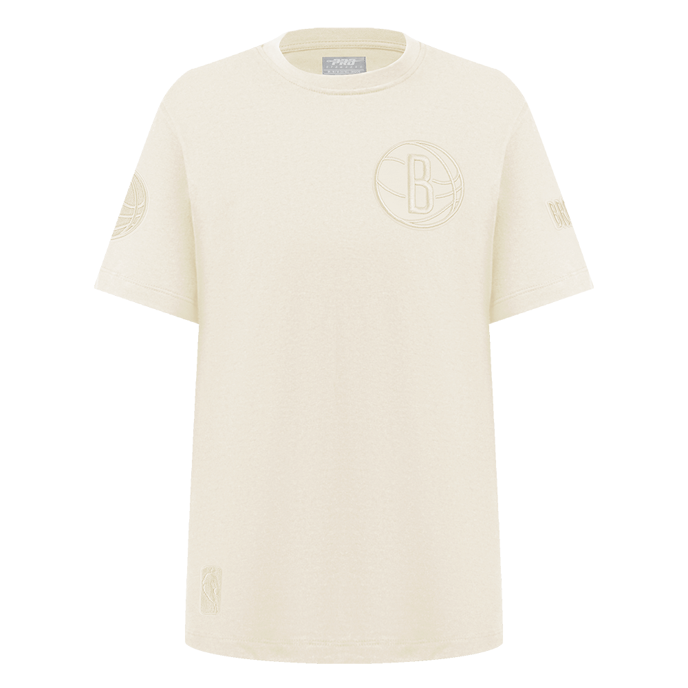 NBA BROOKLYN NETS NEUTRAL T-SHIRT EN JERSEY SIMPLE POUR GARÇON JUNIOR (COQUILLE D'ŒUF)