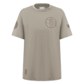 NBA BROOKLYN NETS NEUTRAL T-SHIRT EN JERSEY SIMPLE POUR GARÇON JUNIOR (TAUPE)