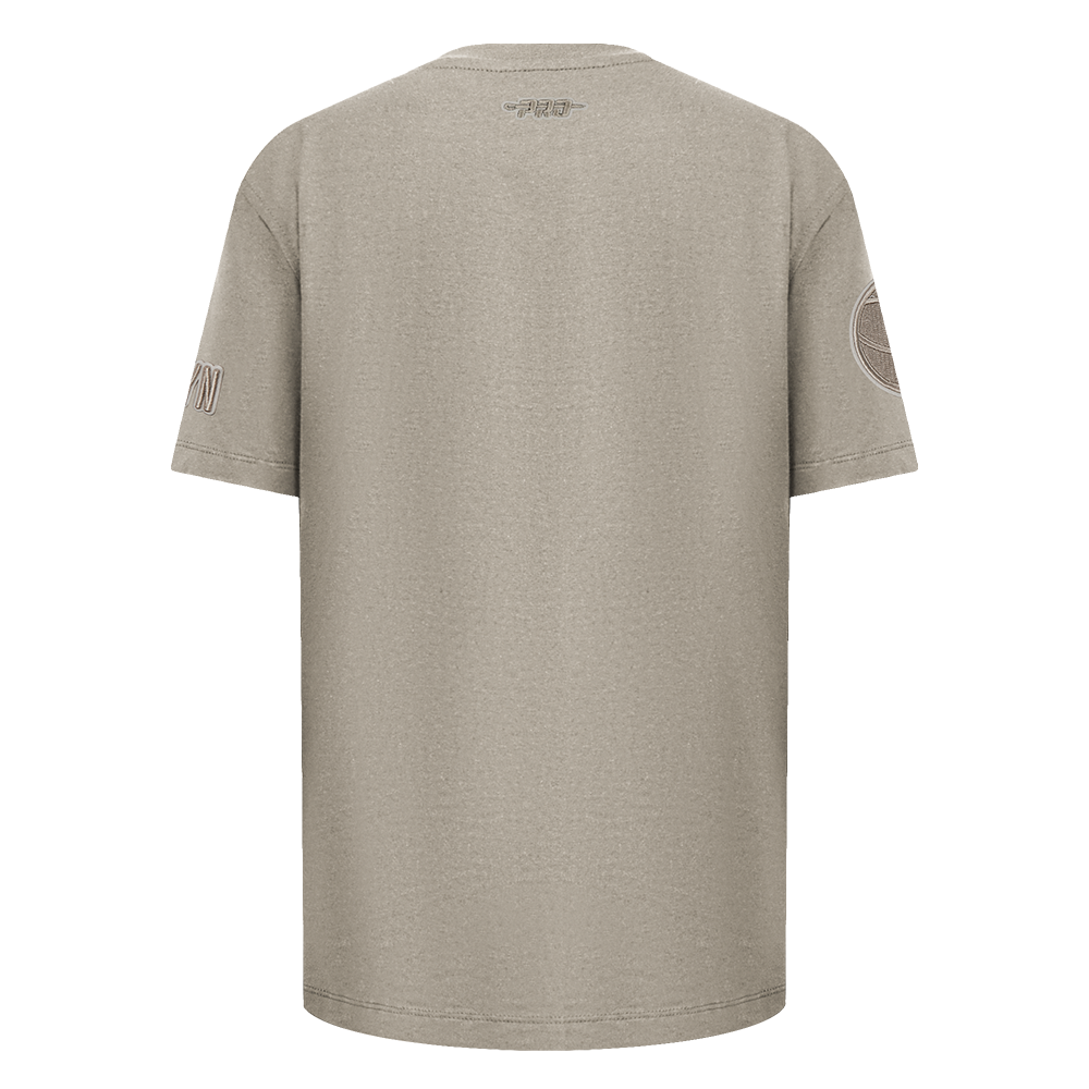 NBA BROOKLYN NETS NEUTRAL T-SHIRT EN JERSEY SIMPLE POUR GARÇON JUNIOR (TAUPE)