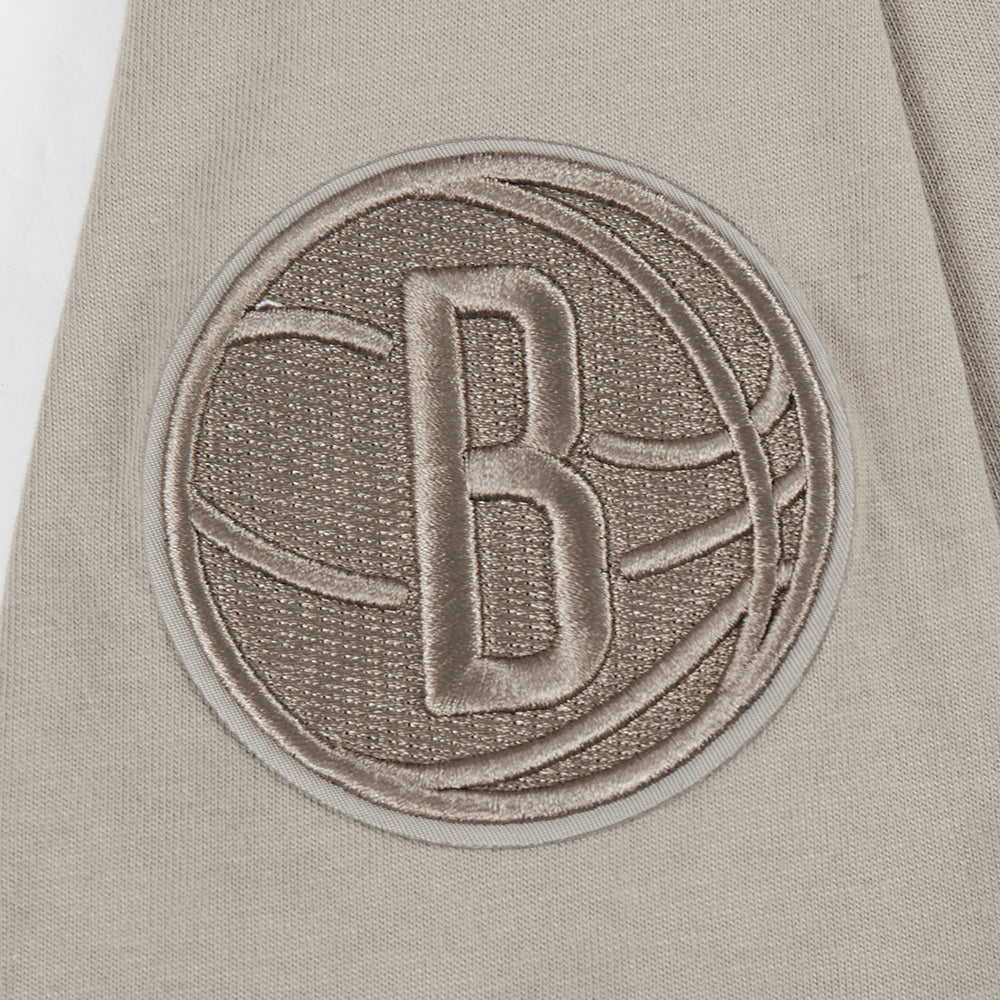 NBA BROOKLYN NETS NEUTRAL T-SHIRT EN JERSEY SIMPLE POUR GARÇON JUNIOR (TAUPE)