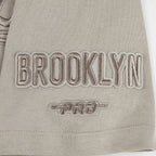 NBA BROOKLYN NETS NEUTRAL T-SHIRT EN JERSEY SIMPLE POUR GARÇON JUNIOR (TAUPE)