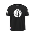 NBA BROOKLYN NETS RETRO CLASSIC SINGLE JERSEY BIG BOY'S SINGLE JERSEY TEE (BLACK)