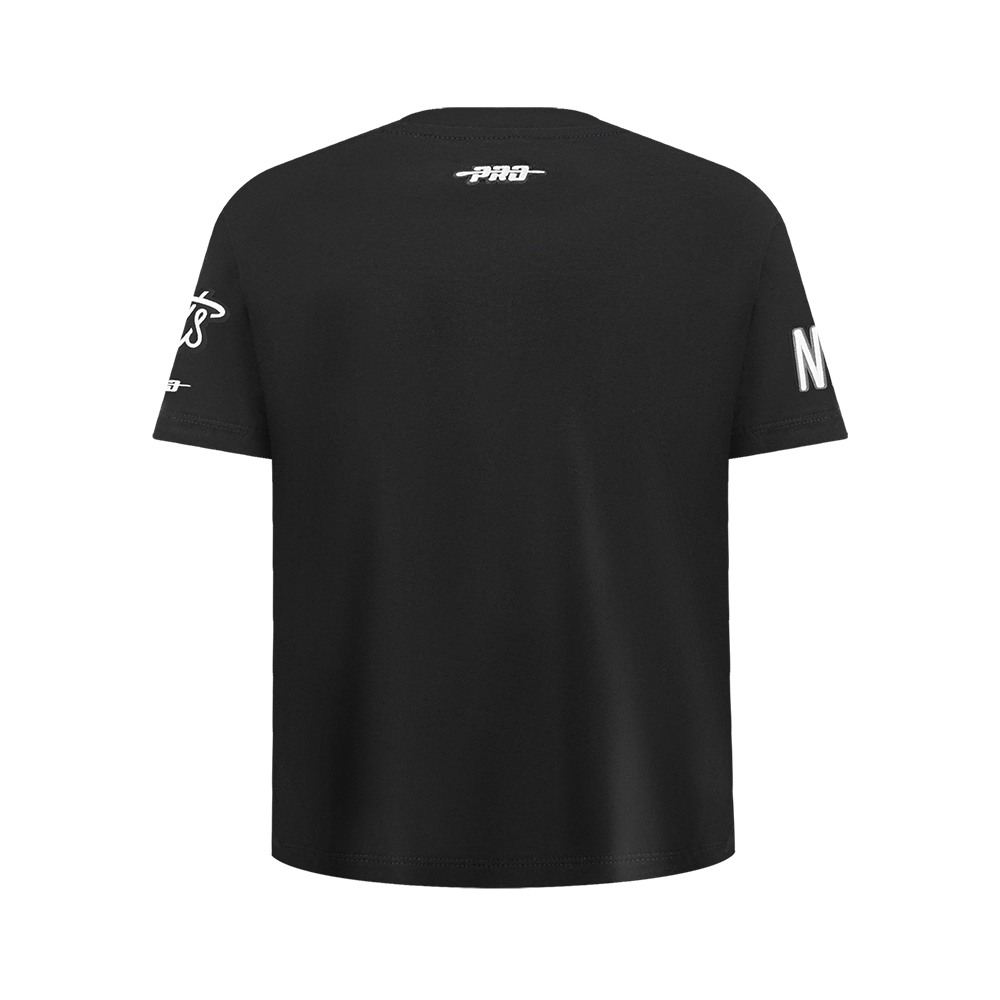 NBA BROOKLYN NETS RETRO CLASSIC SINGLE JERSEY BIG BOY'S SINGLE JERSEY TEE (BLACK)