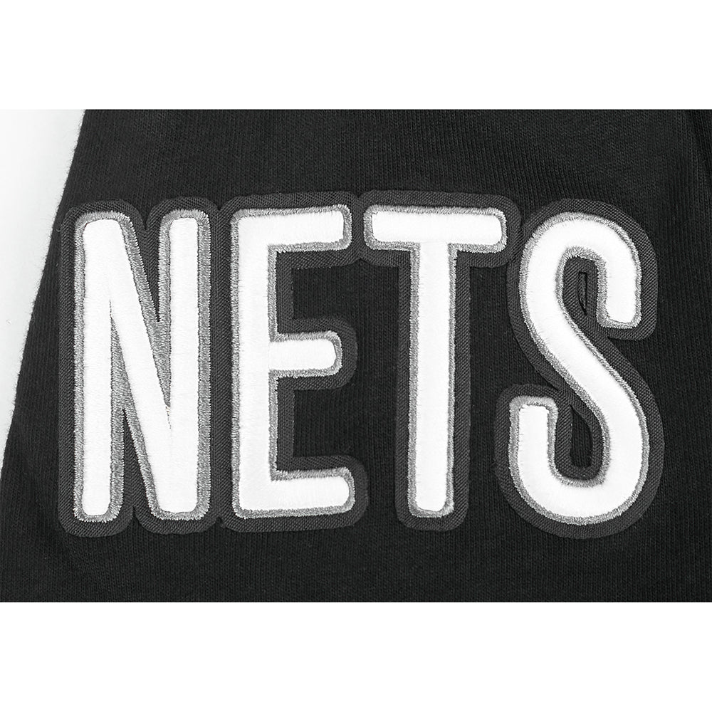 NBA BROOKLYN NETS RETRO CLASSIC SINGLE JERSEY BIG BOY'S SINGLE JERSEY TEE (BLACK)