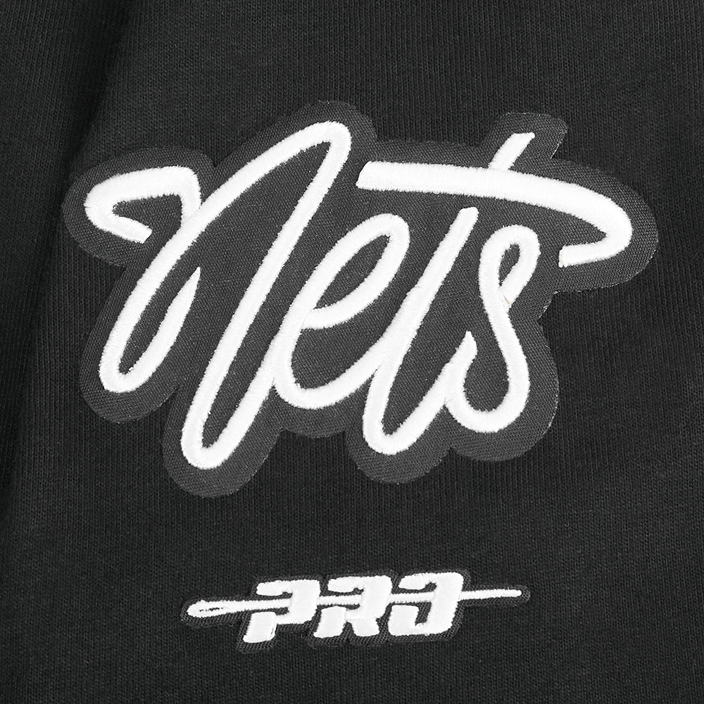 NBA BROOKLYN NETS RETRO CLASSIC SINGLE JERSEY BIG BOY'S SINGLE JERSEY TEE (BLACK)