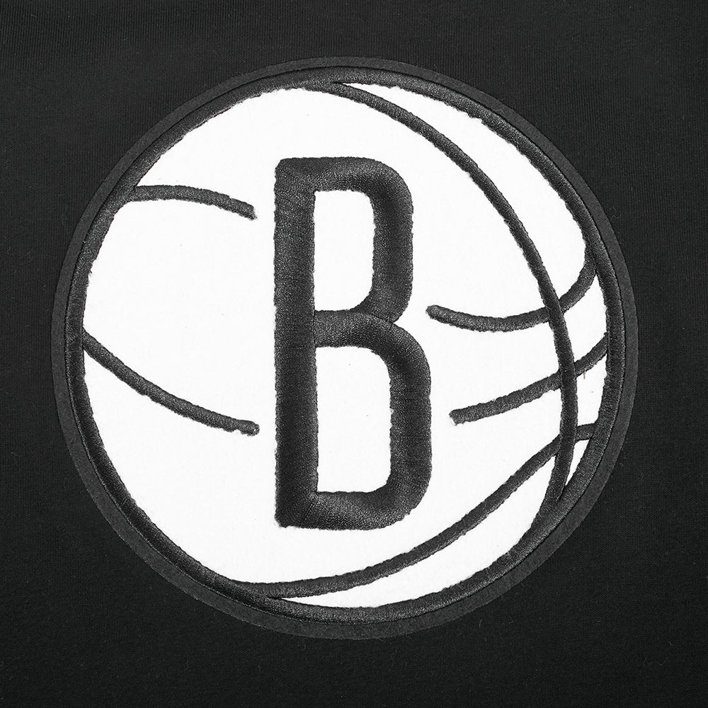 NBA BROOKLYN NETS RETRO CLASSIC SINGLE JERSEY BIG BOY'S SINGLE JERSEY TEE (BLACK)